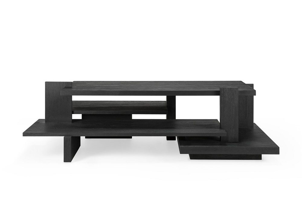 Teak Abstract Coffee table Table basse Noir Ethnicraft