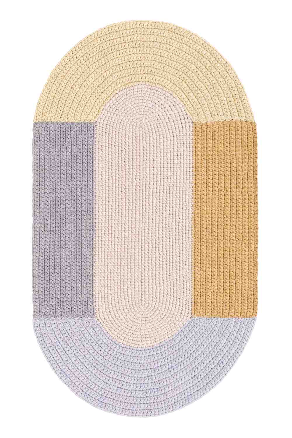 Tapis The Crochet Collection Embroidery 180x100 cm Gan Beige