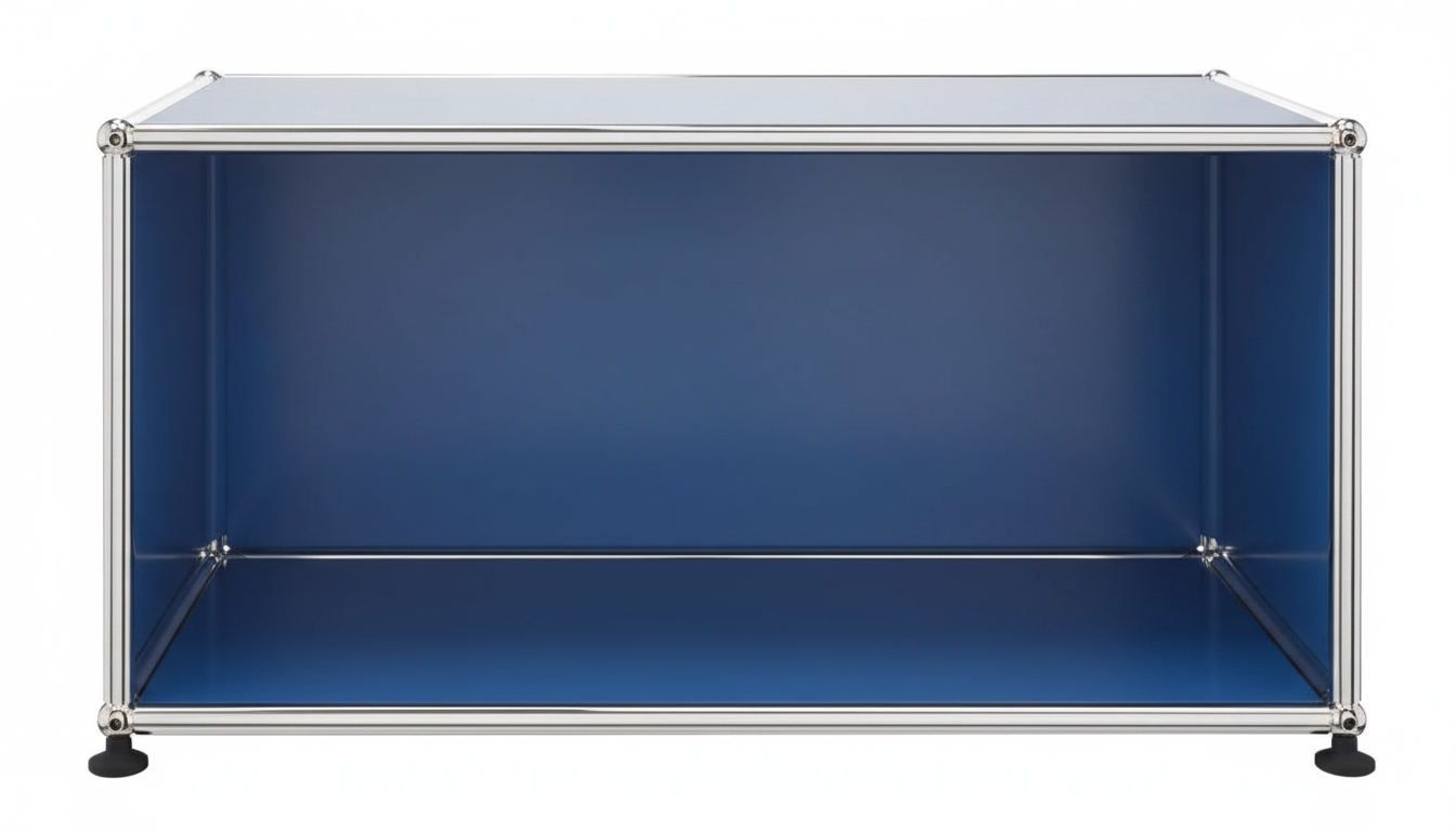 USM Haller Lowboard Ouvert Bleu Gentiane