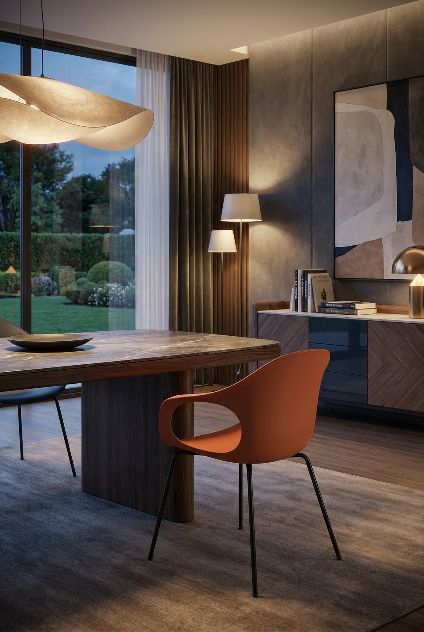 Fauteuil Elephantino piètement quatre pieds Kristalia