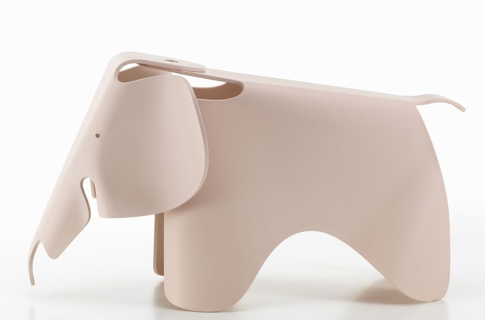 Eames Elephant Tabouret RE Vitra Rose pâle