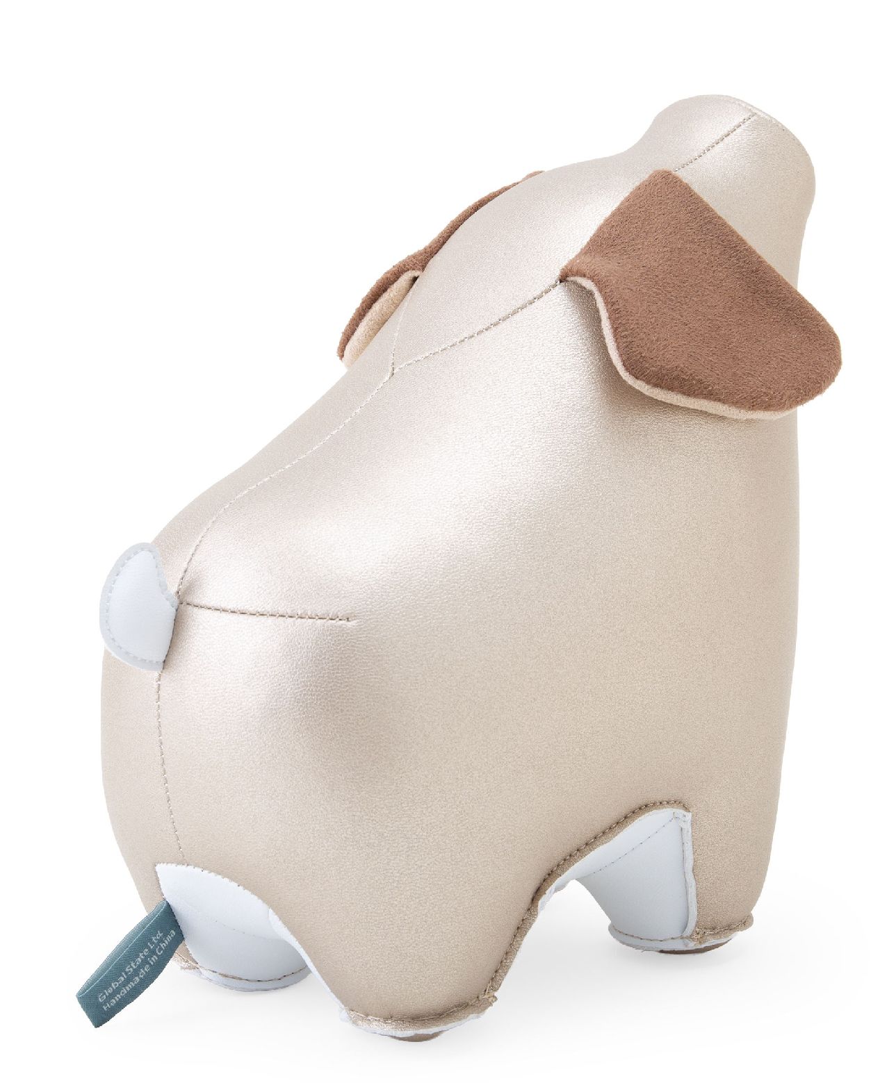 Presse-papier cochon Diya perle or / blanc Züny