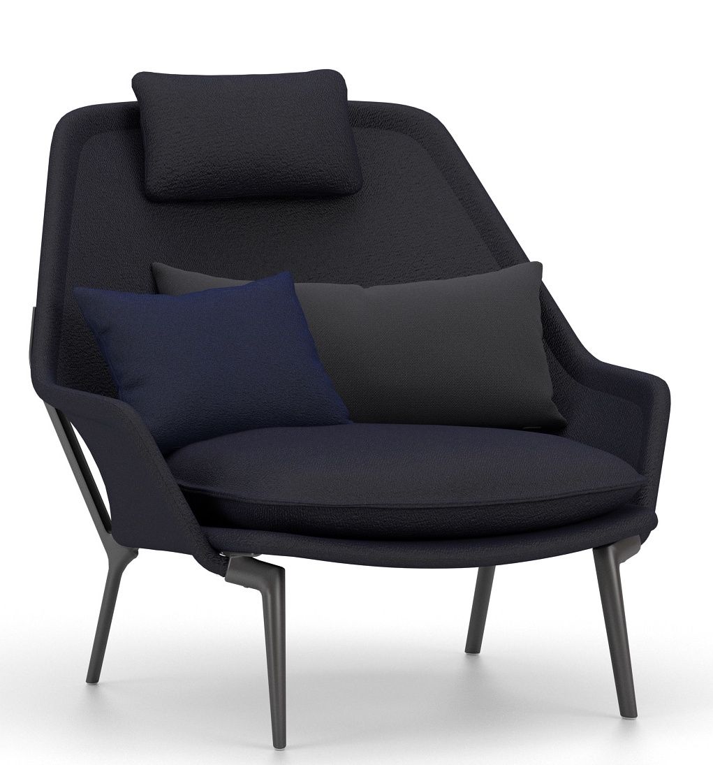 Slow Chair Fauteuil en tissu Vitra 