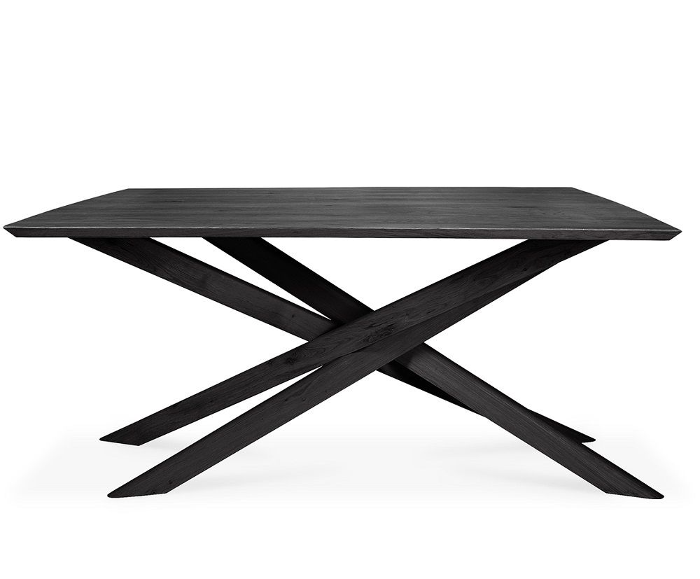 Mikado Table à manger rectangulaire Chêne noir Ethnicraft