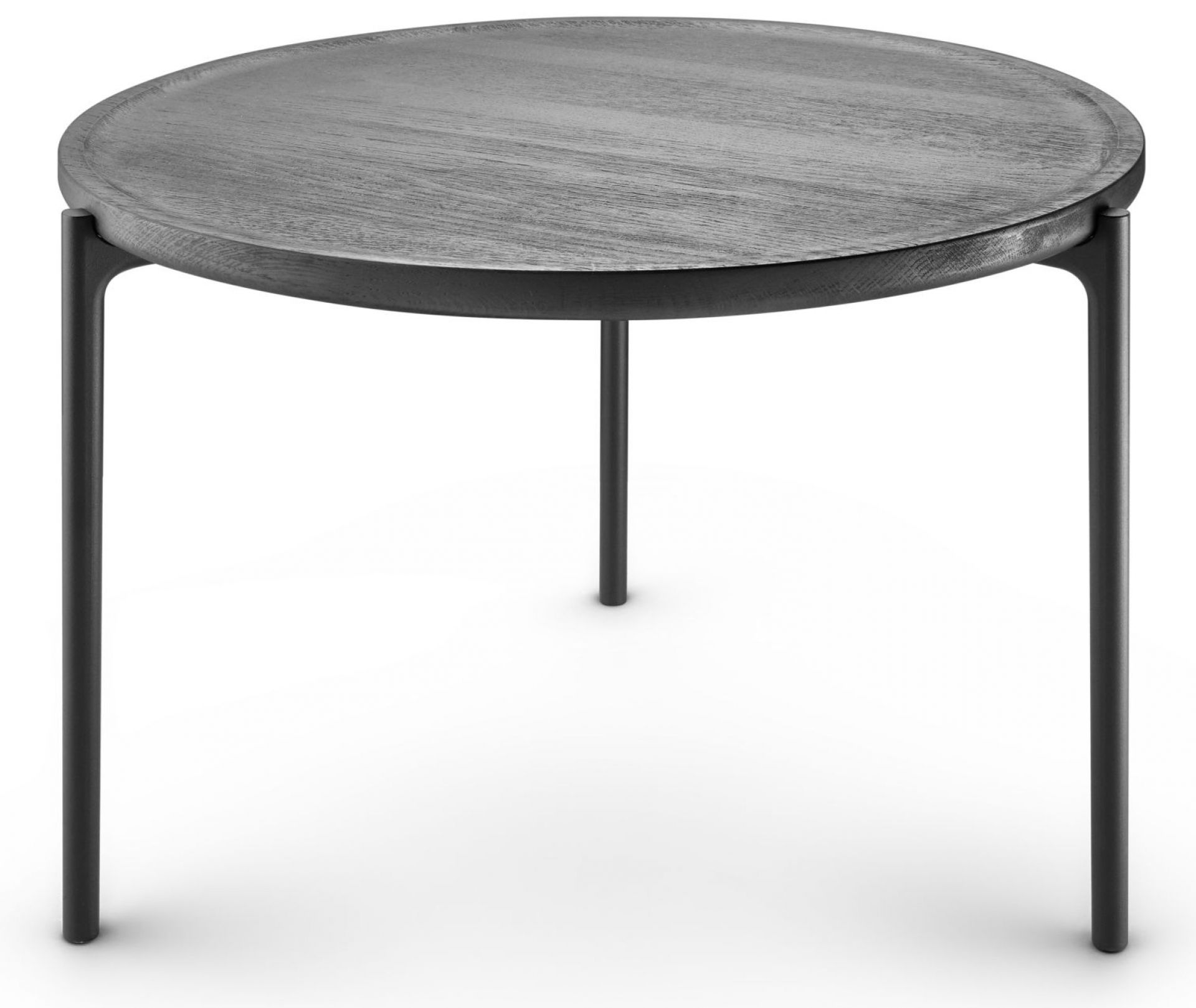 Savoye Table ronde en chêne - Noir ø 60 x H 42 cm Eva Solo