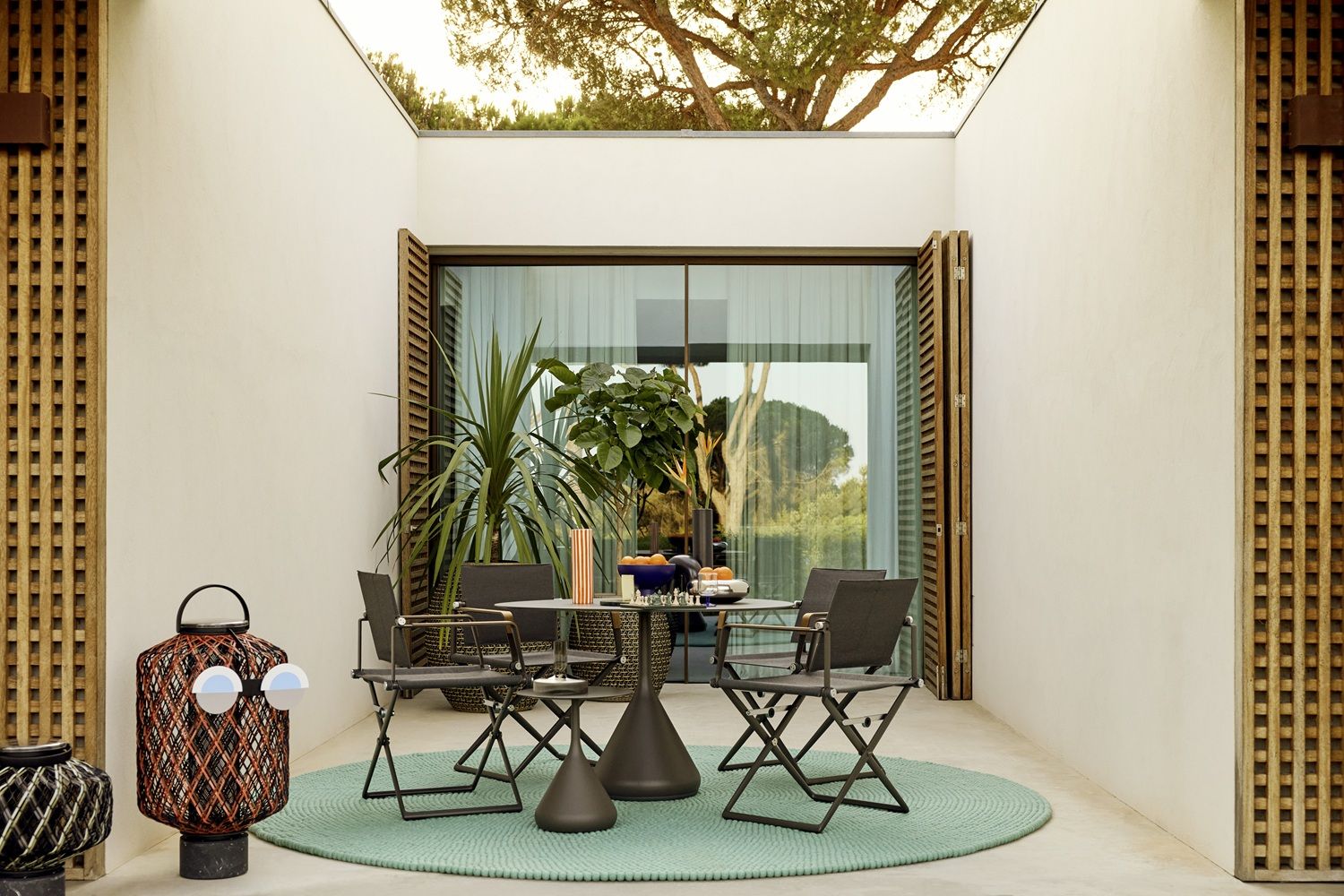 SEAX Outdoor Chaise avec décor bois Dedon