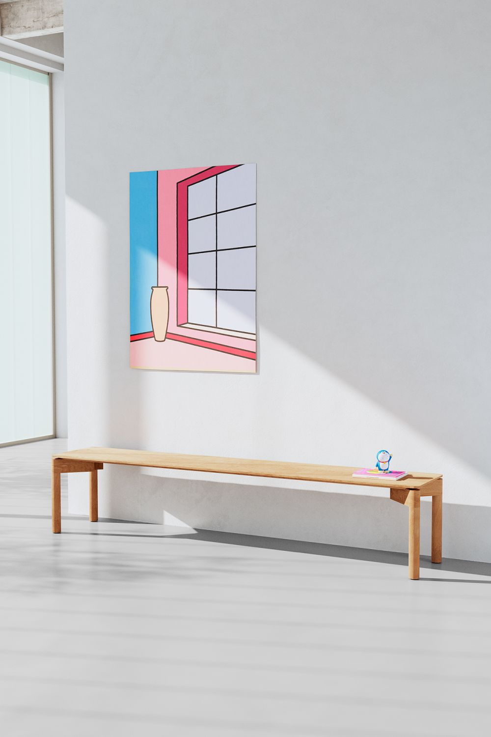 WEDEKIND Banc chêne ciré Large Out 