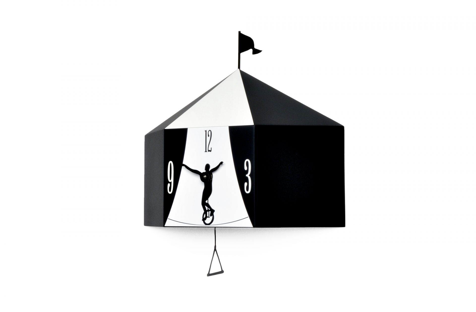 Circus Horloge Murale Noir Progetti OFFRE SPECIALE