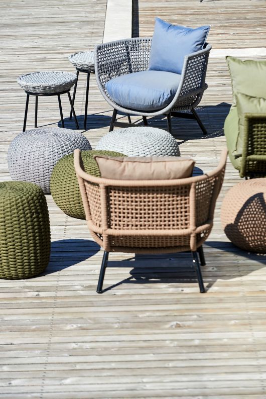 Suka Lounge Fauteuil d'extérieur Jan Kurtz Olive