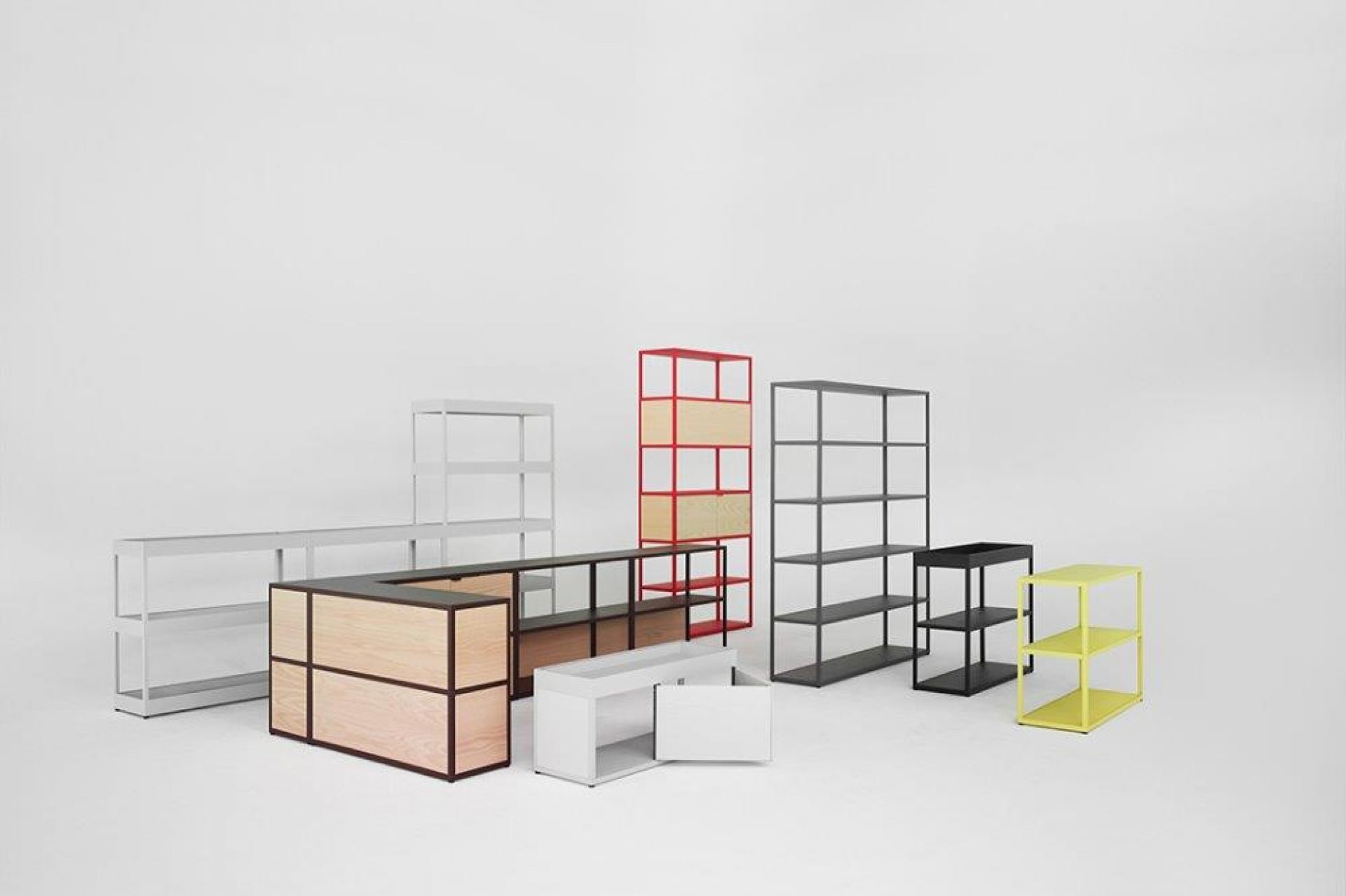 New Order Vertical Shelf Etagère Hay