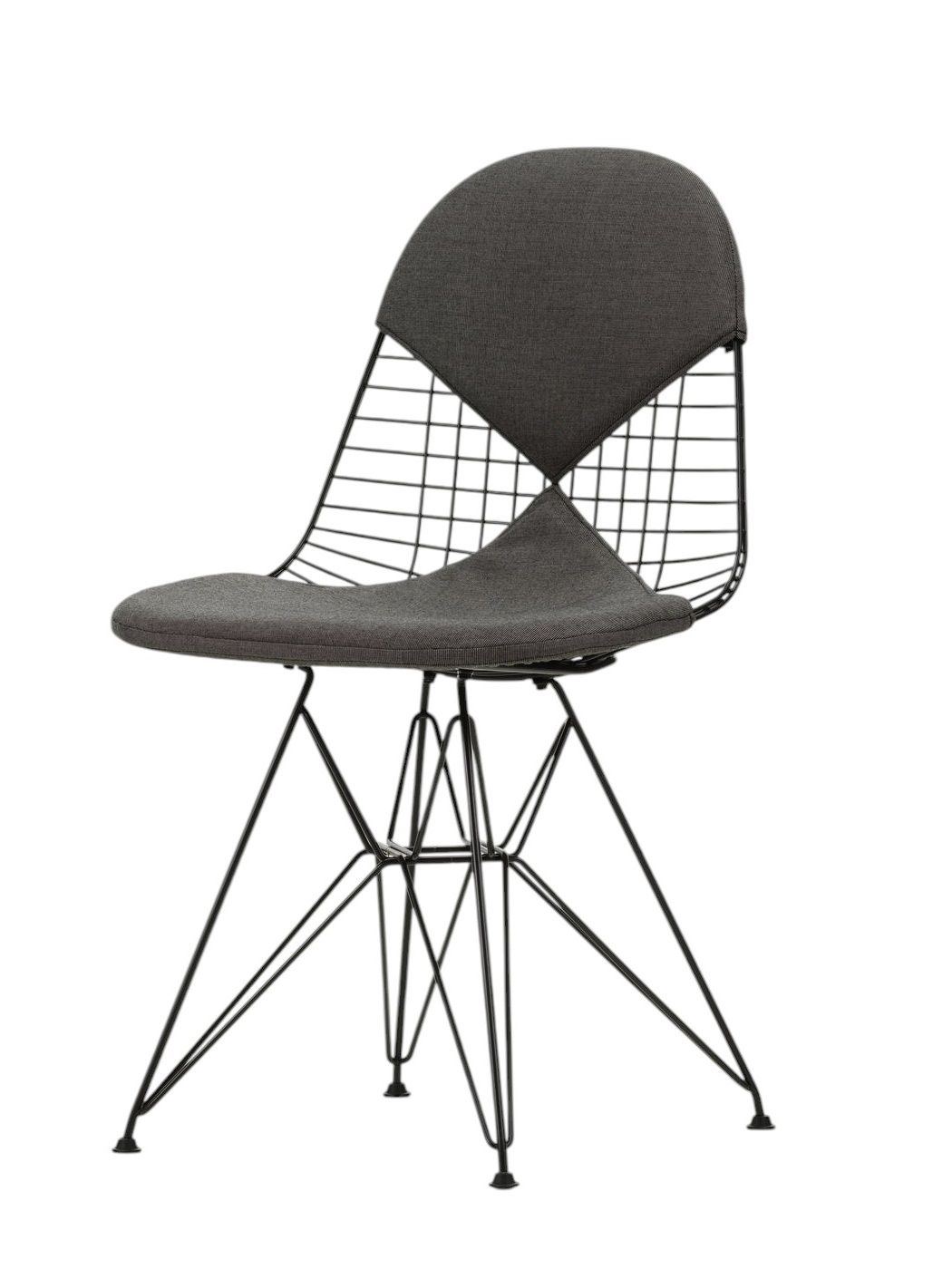 DKR-2 Wire Chair chaise avec assise et dossier rembourrés Vitra