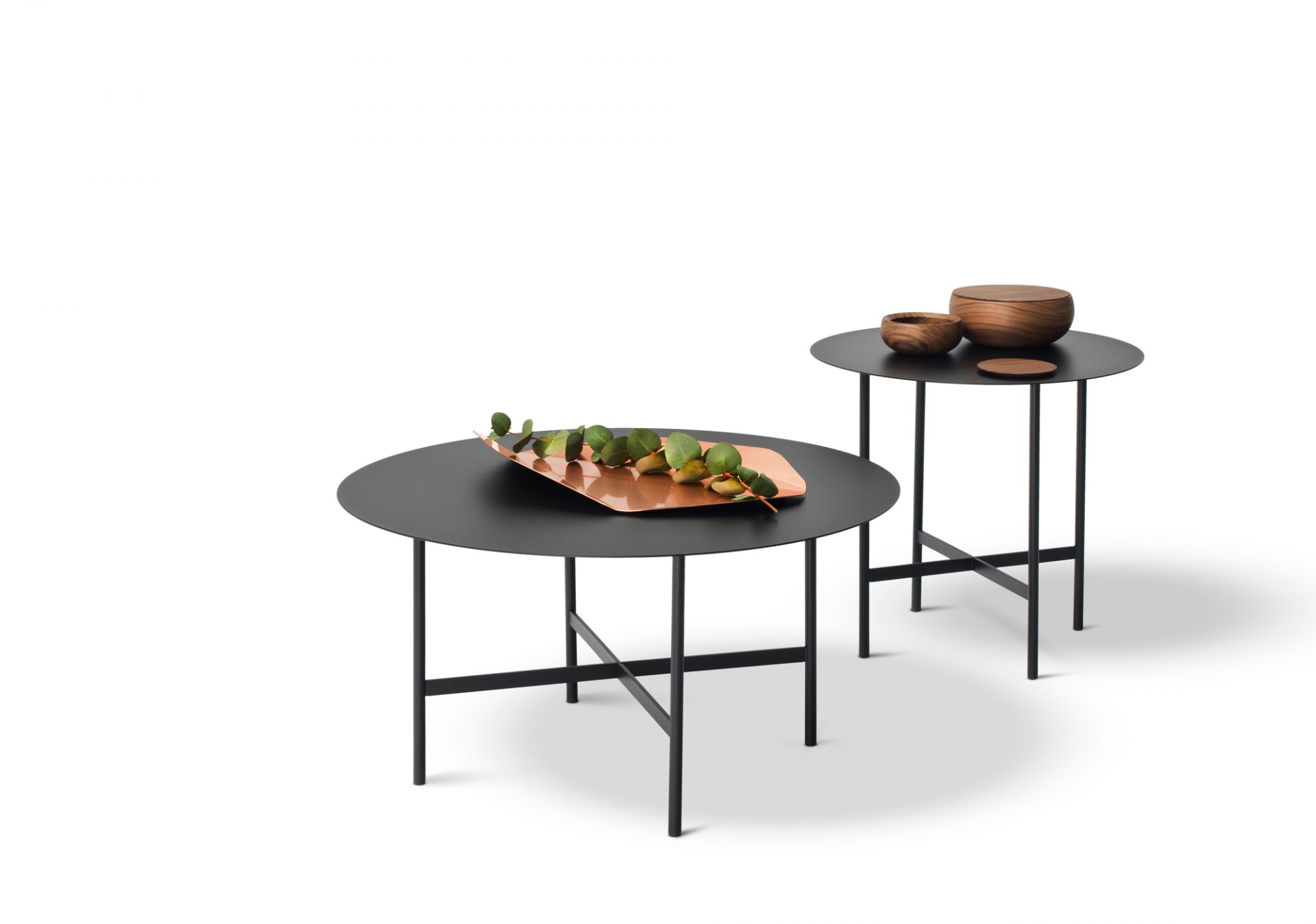BETA Table basse et d'appoint grande fumée mat Müller Möbelfabrikation