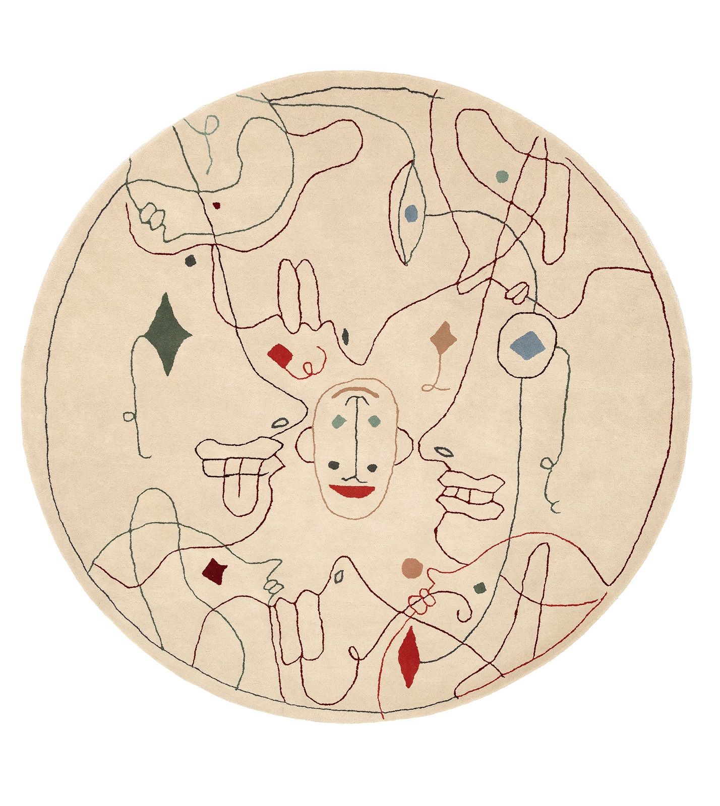 Silhouette Tapis tufté rond Nanimarquina