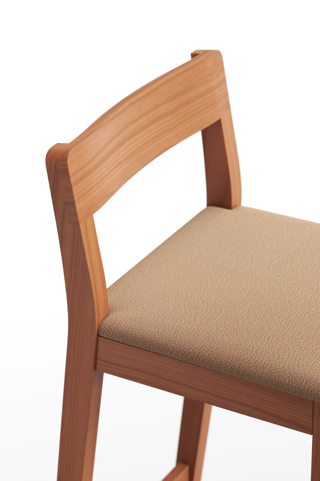 Sit tabouret de bar en bois avec coussin d'assise Zeitraum