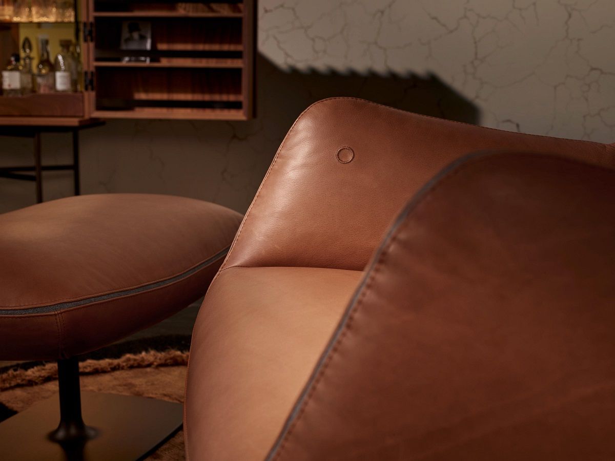 Jalis Lounge Fauteuil pivotant avec mécanisme de basculement / pied à disque Réglable électriquement Cor
