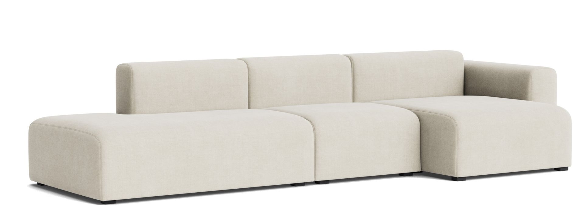 Canapé Mags 3 places Combination 4 Low Armrest avec accoudoir à droite Hay