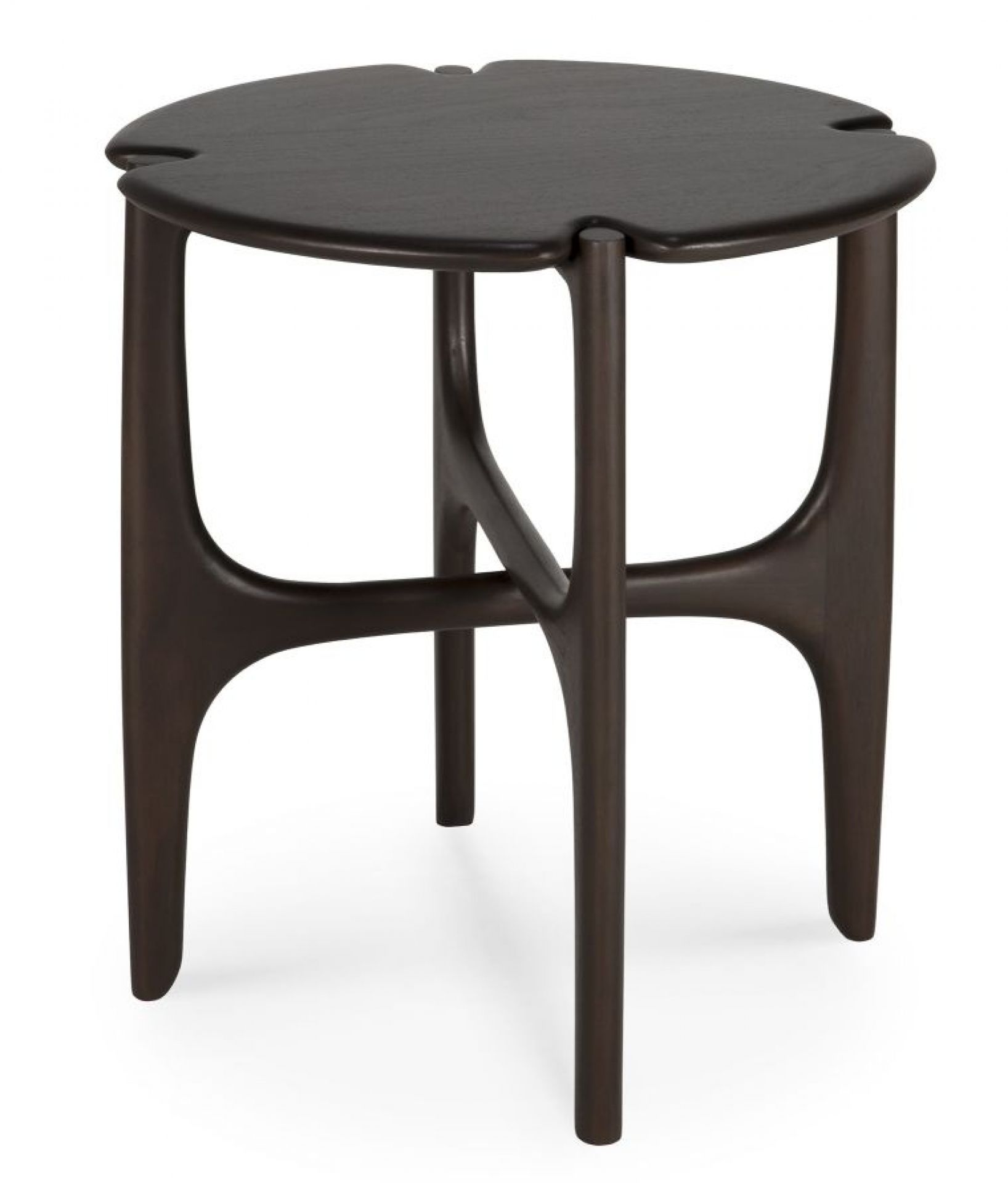 PI Table d'appoint acajou laqué marron foncé Ethnicraft