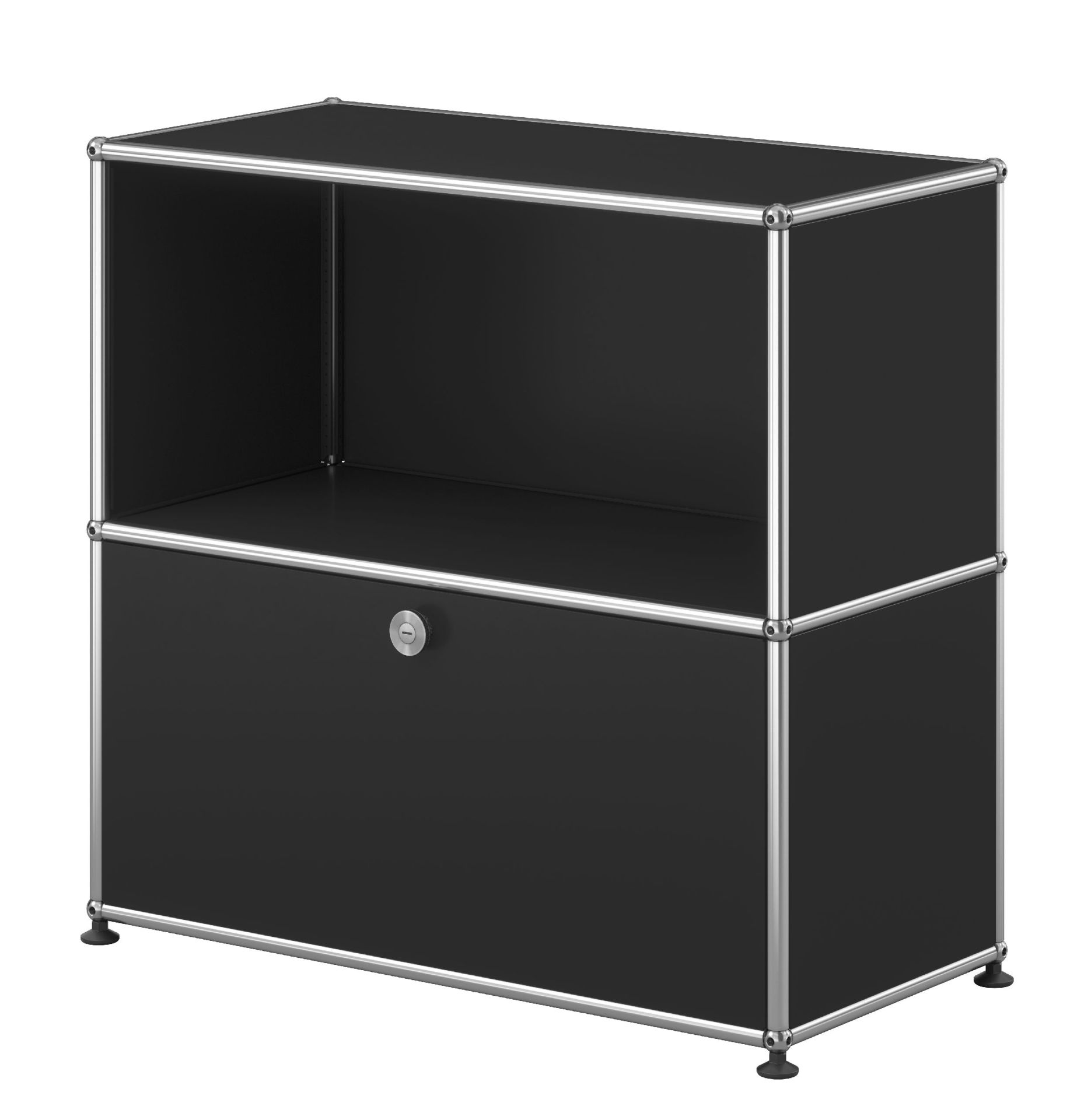 USM Haller Buffet M62 1 rabat / 1 ouverture - Noir graphite