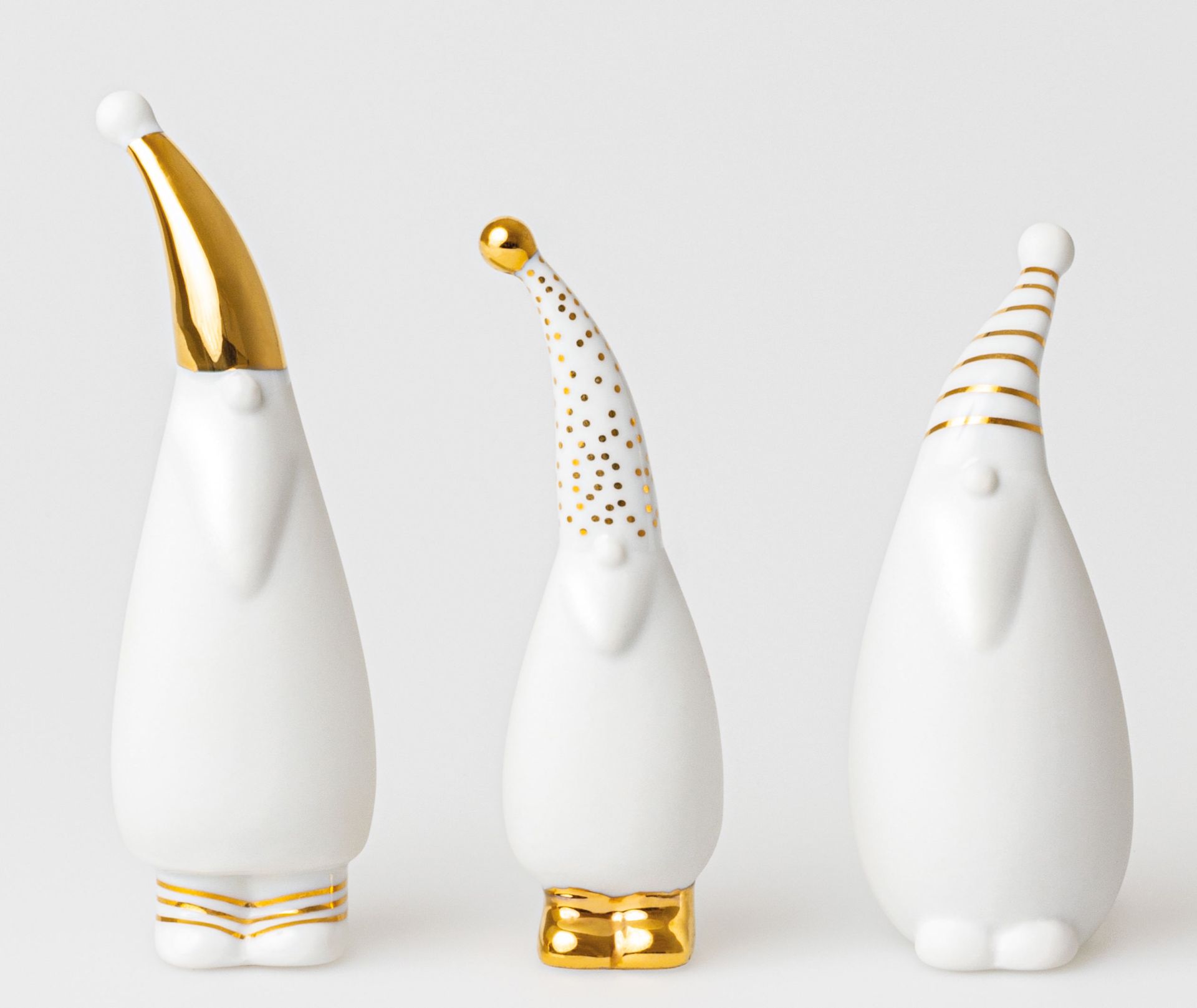 Ensemble de figurines du Père Noël (3 pièces) roues