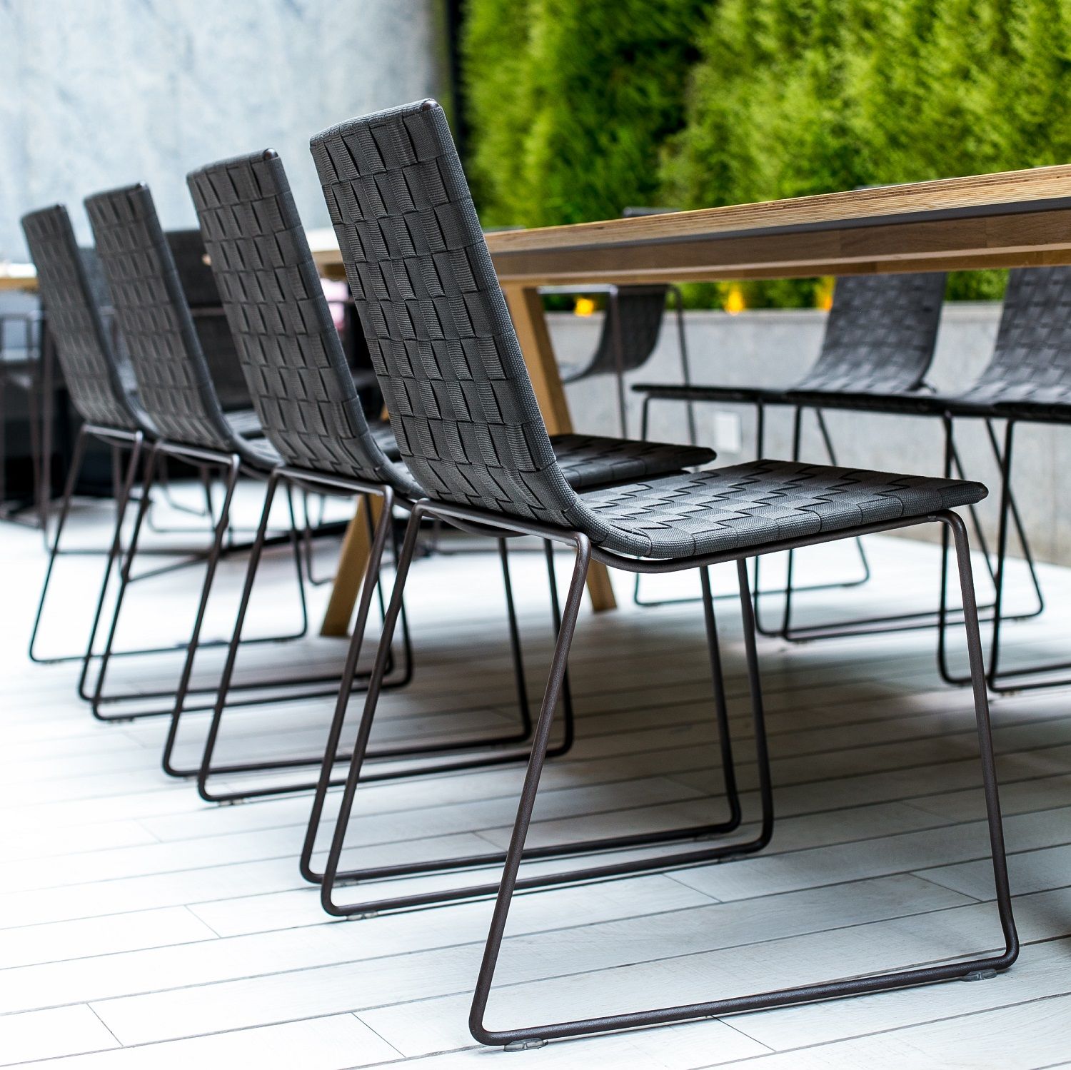 Trenza SI0700 Chaise d'extérieur empilable Andreu World