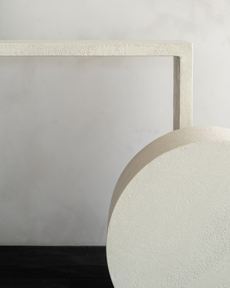 Console Elements Microcement Off White Ethnicraft