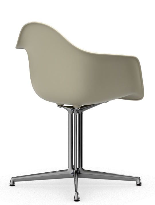Fauteuil Eames en plastique DAL avec coussin d'assise, gris chaud/IVFRY, Vitra OFFRE SPECIALE