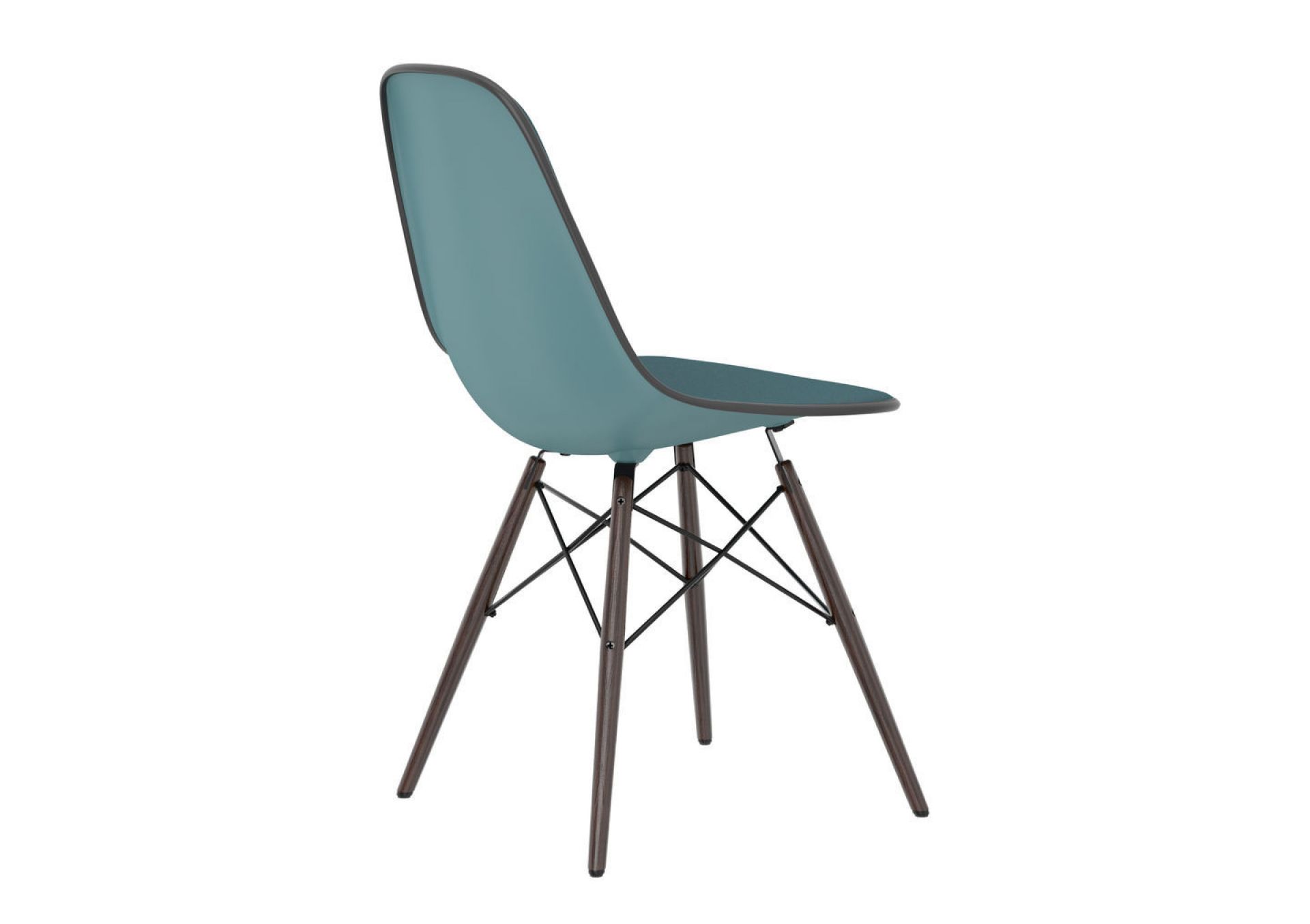 Eames Plastic Side Chair DSW chaise entièrement rembourrée Vitra