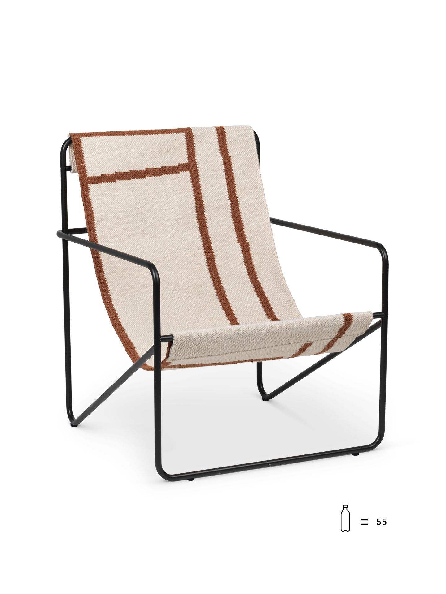 Desert Lounge chaise Noir Ferm Living