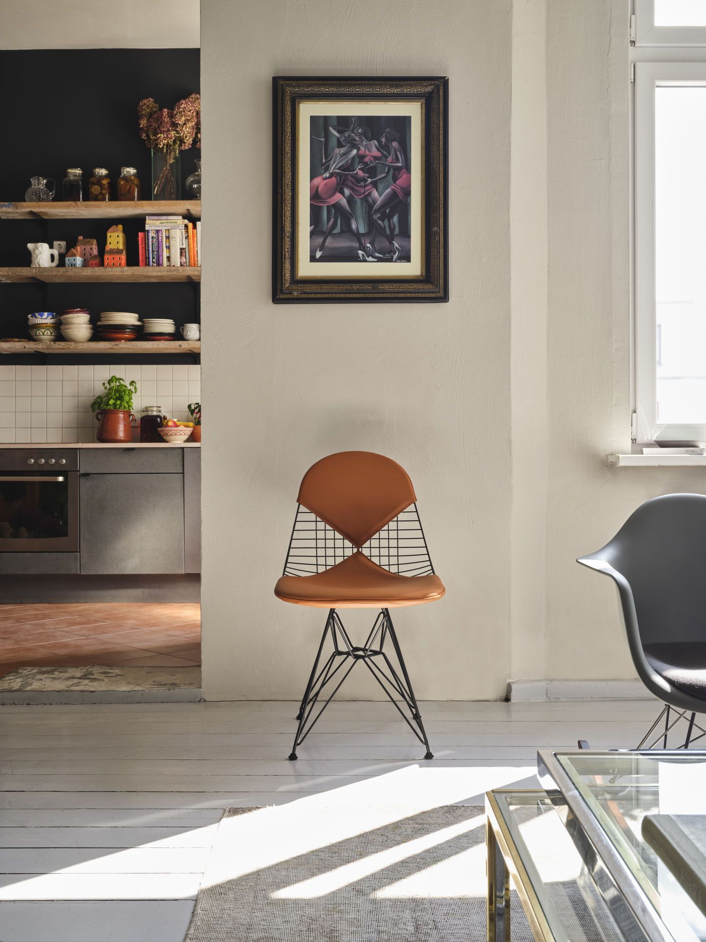 DKR-2 Wire Chair chaise avec assise et dossier rembourrés Vitra