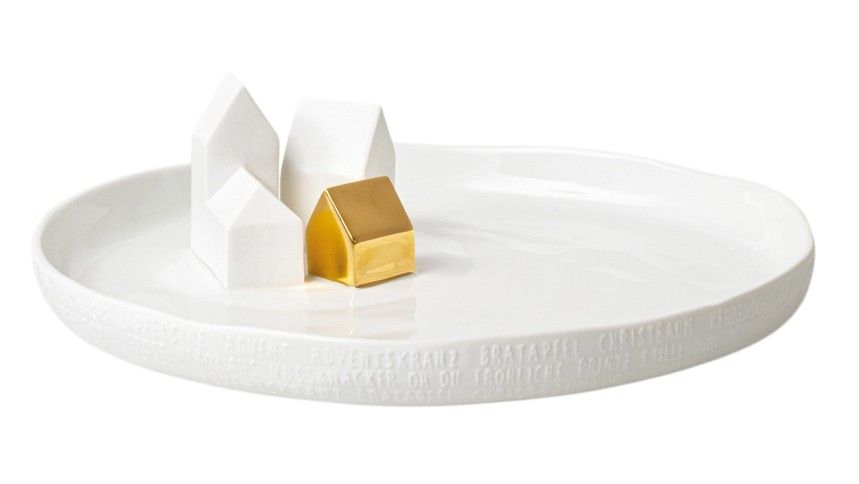 Histoires de porcelaine Assiettes Maisons Roues 