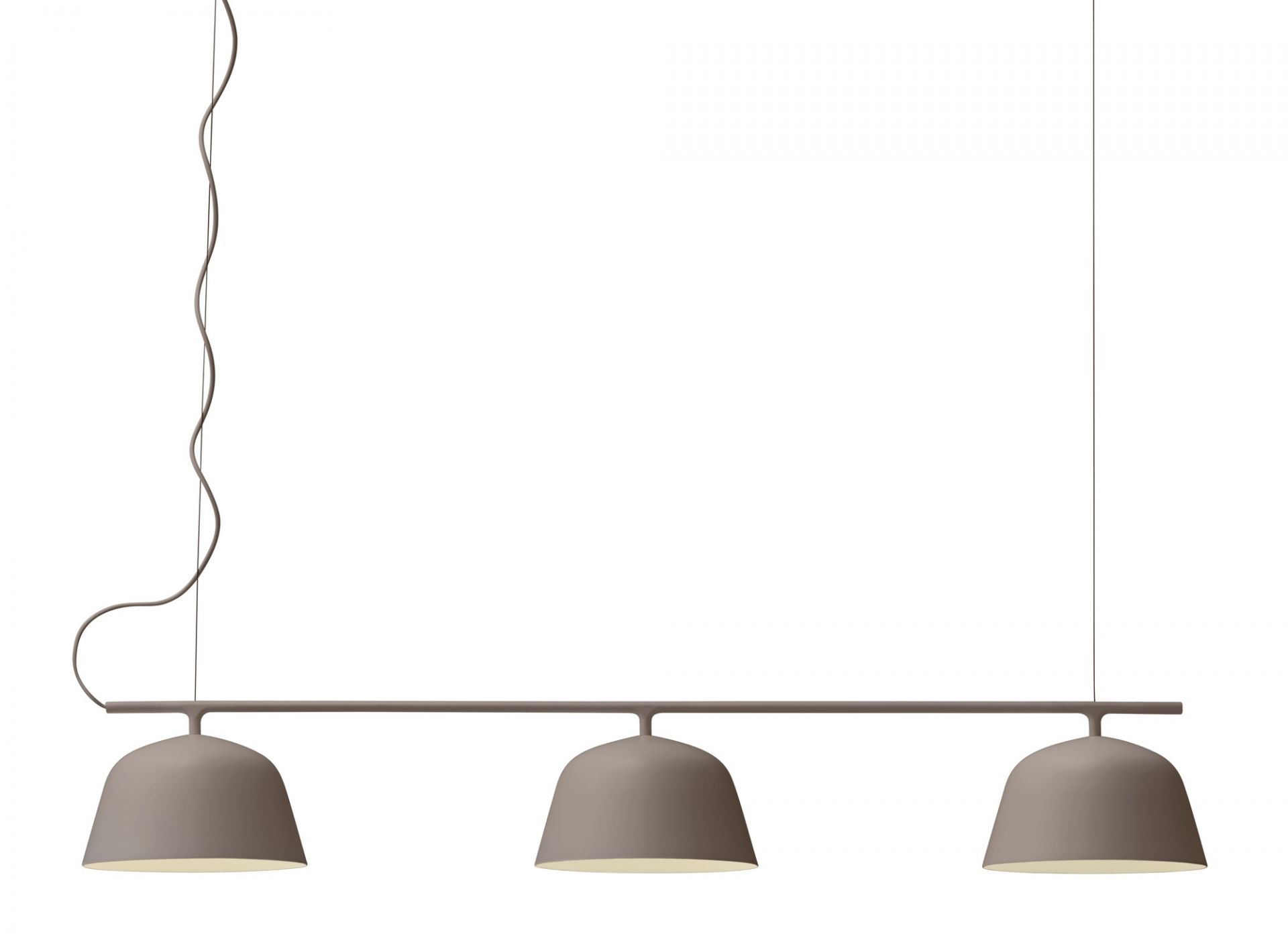 Ambit Rail Lamp Lampe de suspendue Muuto Taupe Ambit Rail Lamp Lampe de suspendue Muuto Taupe