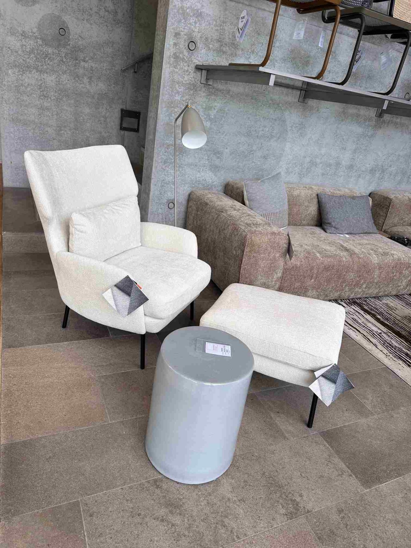 Seatrelax fauteuil & ottoman modèle maison ed design