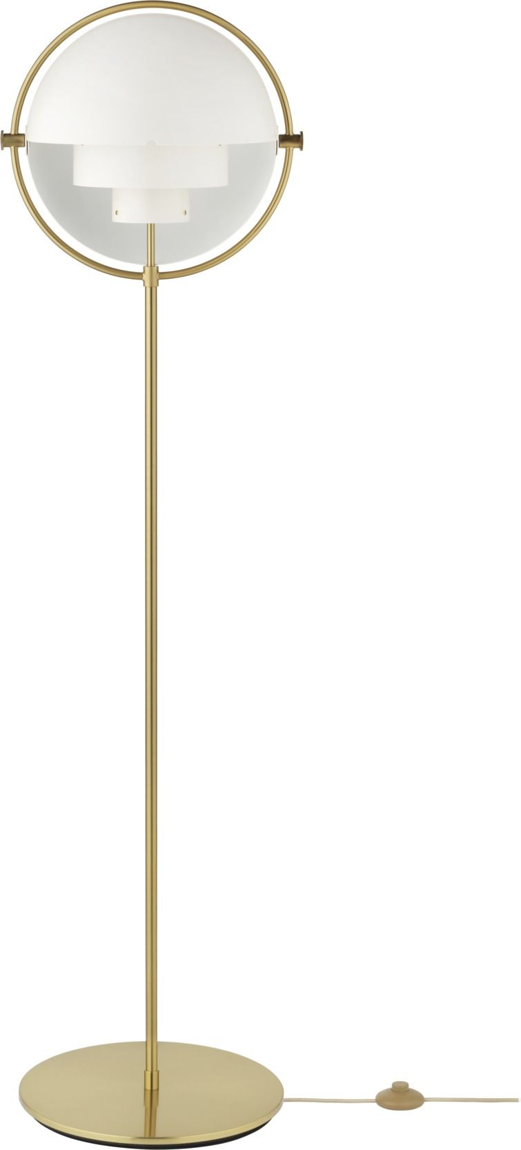 Multi-Lite Lampadaire Blanc / Laiton Gubi