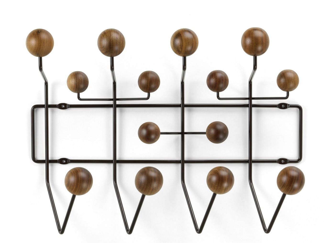 Eames Hang it all Porte-manteau noyer naturel Vitra NOUVELLE VERSION  
