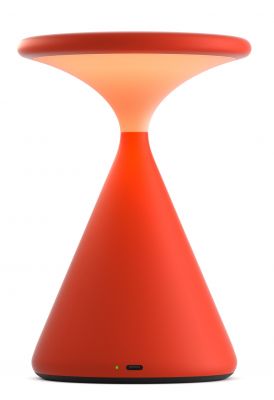 Salt Lampe à batterie / lampe de table Gris Blood orange
