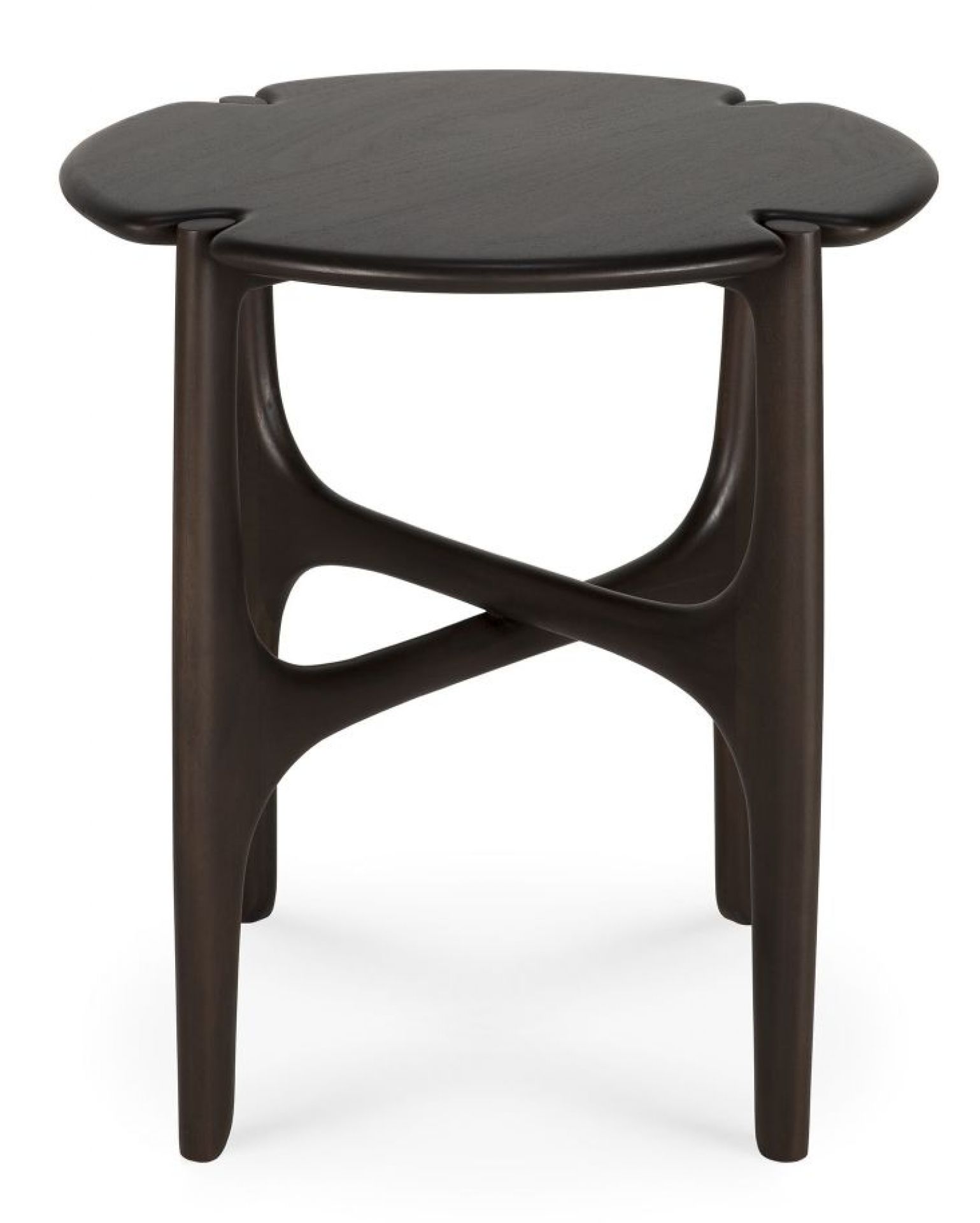 PI Table d'appoint acajou laqué marron foncé Ethnicraft