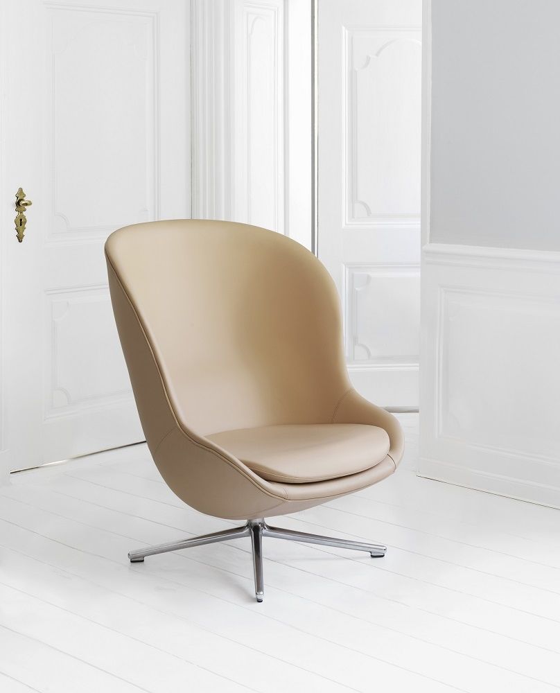 Hyg Lounge Chair High Swivel Fauteuil Normann Copenhagen
