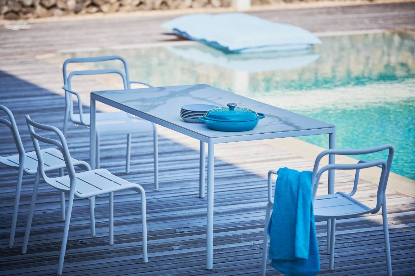 Live chaise empilable Outdoor Jan Kurtz
