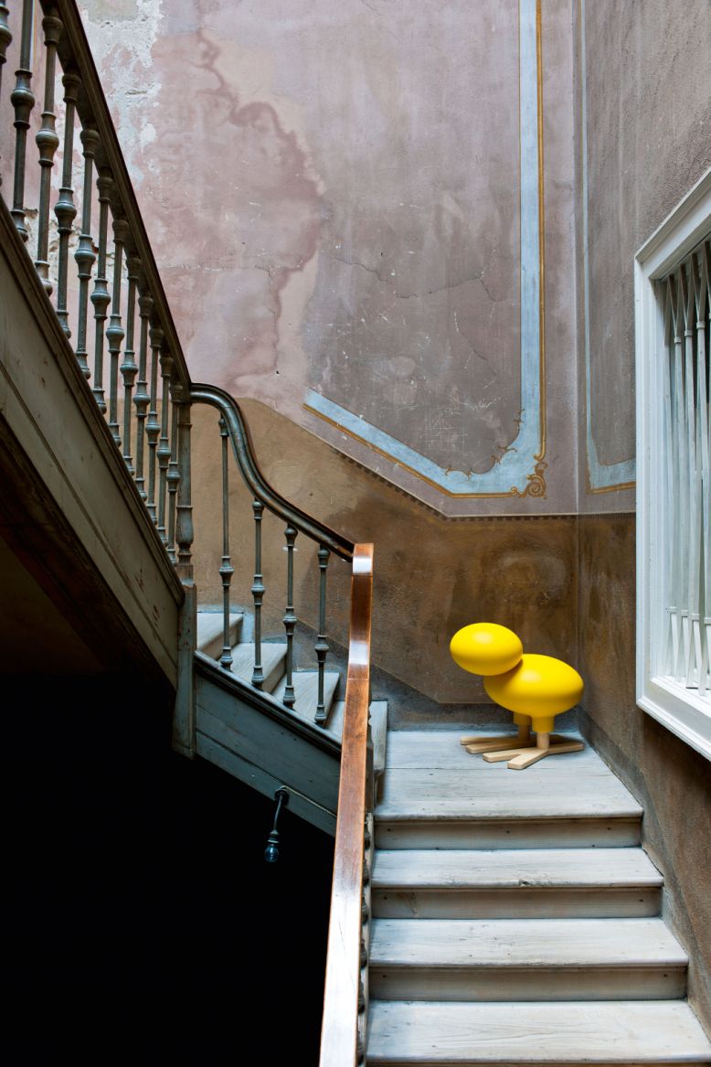 Happy Bird figurine oiseau jaune Magis