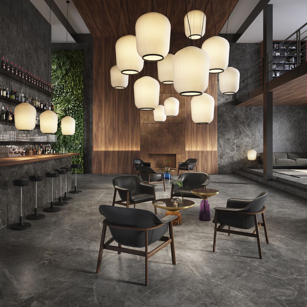 Plissée Lampe suspendue Laiton ClassiCon