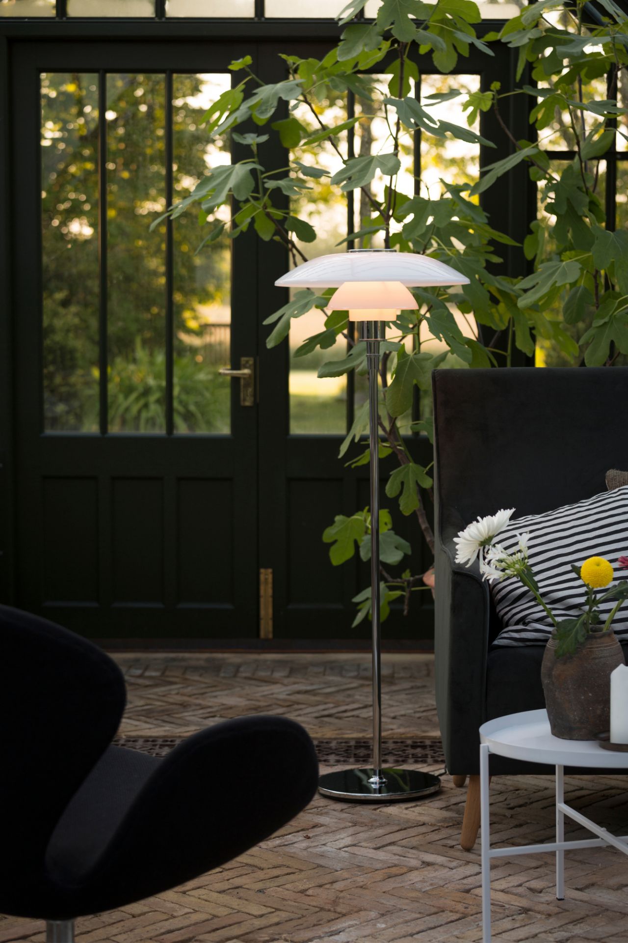 PH 4 1/2 - 3 1/2 Glass Floor lampadaire Louis Poulsen