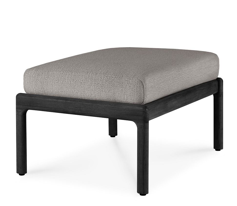Jack Outdoor Tabouret rembourré Teck Noir Ethnicraft Moka