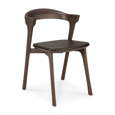 Chaise Bok chêne brun / cuir brun Ethnicraft 