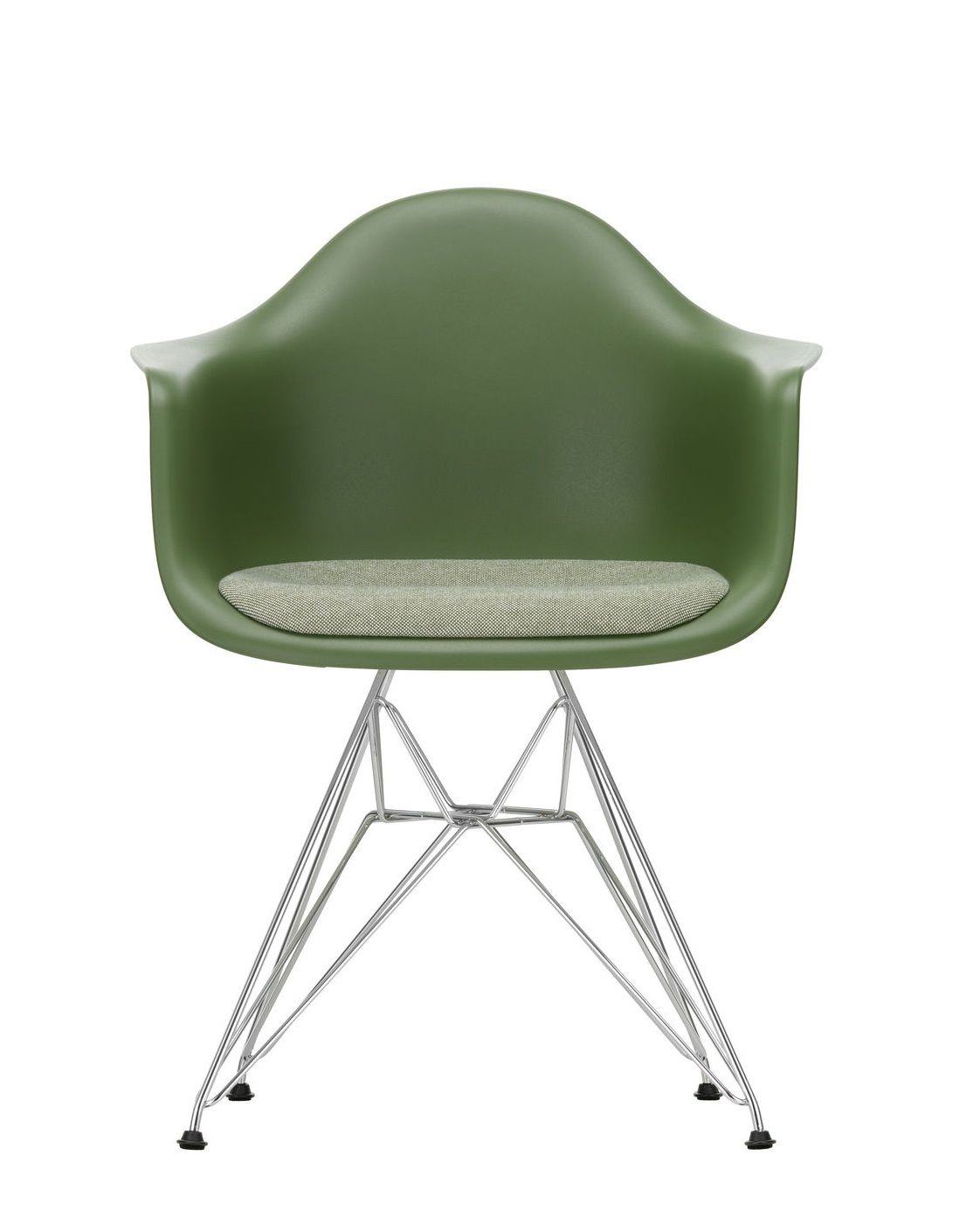 Eames Plastic Arm Chair DAR chaise avec coussin d'assise Vitra