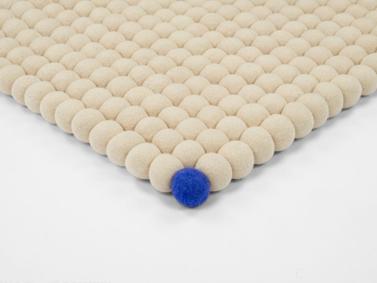Big One Rectangulaire Tapis en feutre 200 x 300 cm myfelt Beige