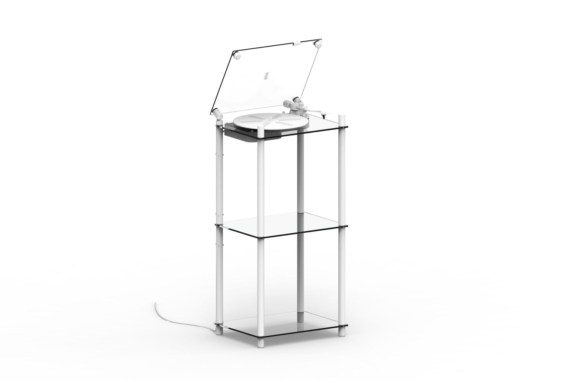 Table tournante transparente Transparent