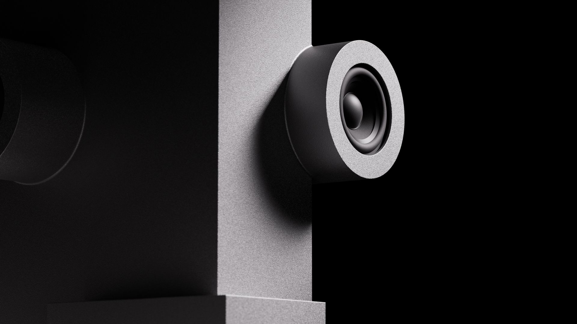 Haut-parleur Brutalist transparent