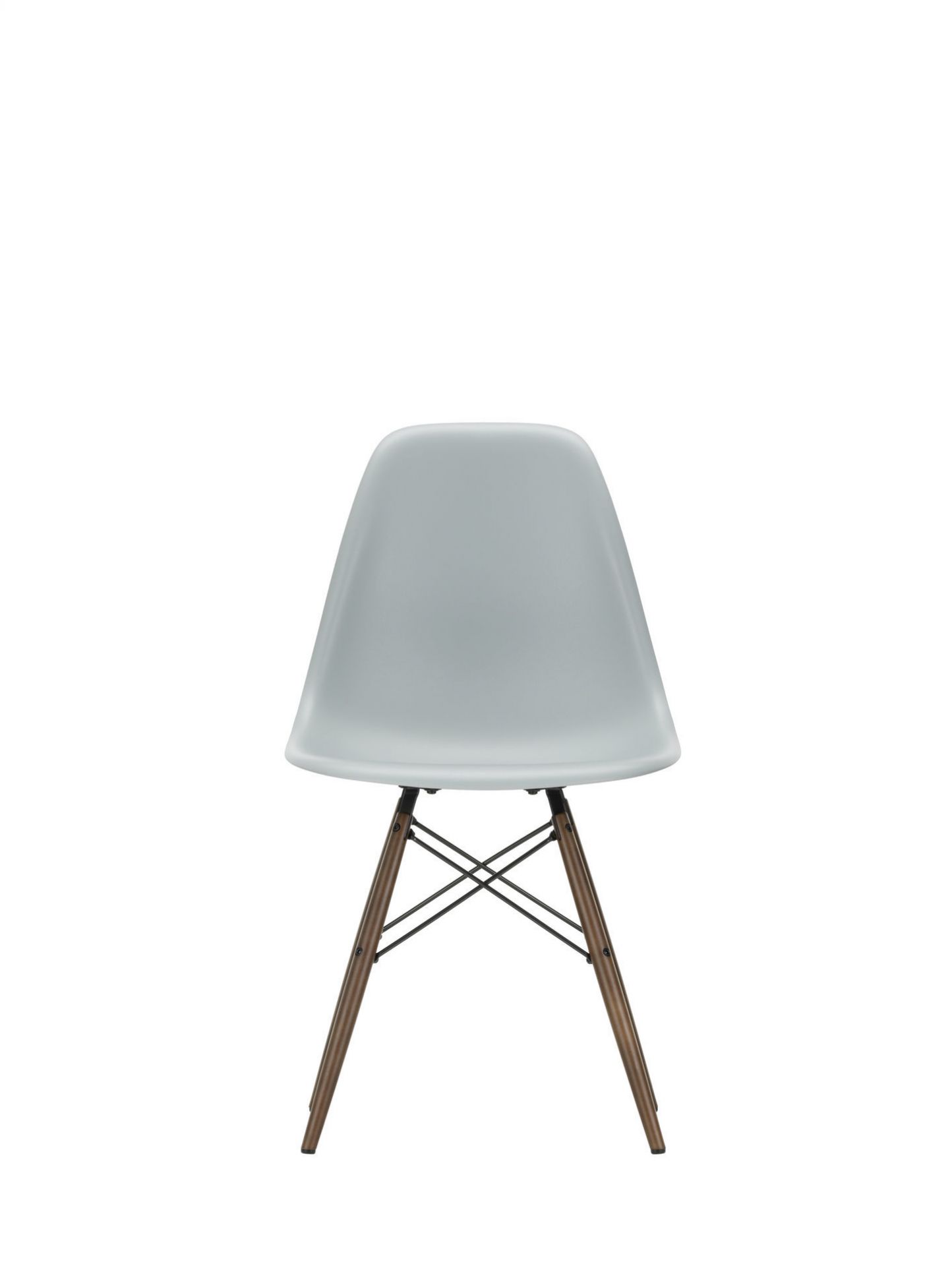 Eames Plastic Side Chair DSW Chaise Vitra Frêne couleur miel - Granite gris