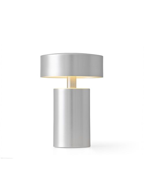 Audo Copenhagen Column Tischleuchte aus Aluminium, tragbare Lampe für den Innenbereich.