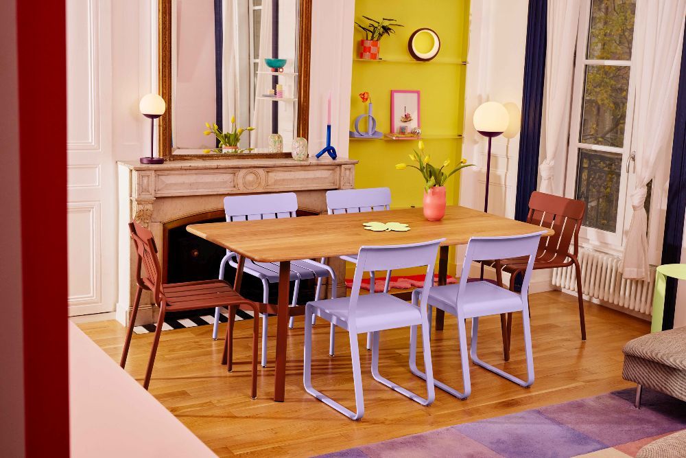 SO'O / SO O Table de salle à manger en chêne 180 × 90 cm Intérieur Fermob